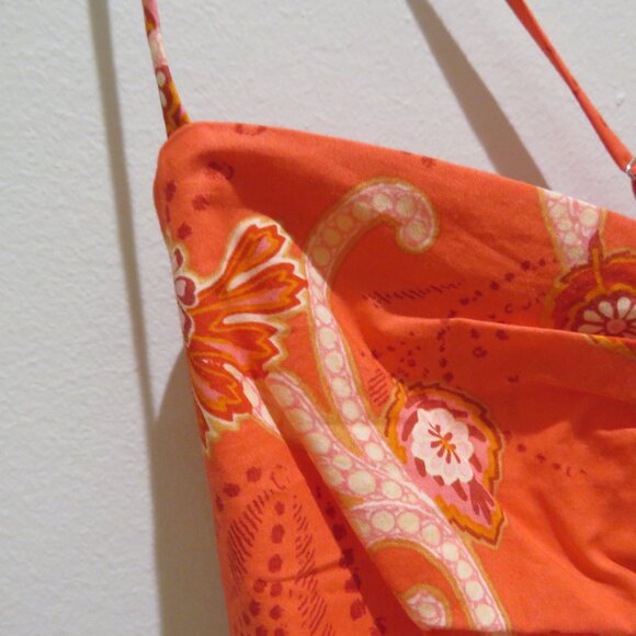 A.L.C. Arit Ruched Cropped Top Calla Multi Floral Paisley Red Boho Feminine NWT - Picture 5 of 14